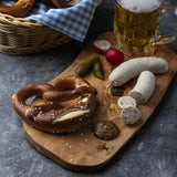 Olivenholz Servierbrett 2er Set 35cm "The Catania Rustic Board"