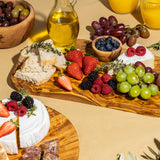 Olivenholz Servierbrett 2er Set 35cm "The Catania Rustic Board"