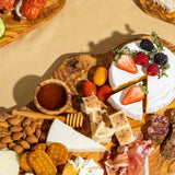 Olivenholz Servierbrett 2er Set 35cm "The Catania Rustic Board"