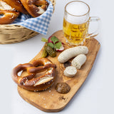 Olivenholz Servierbrett 2er Set 35cm "The Catania Rustic Board"