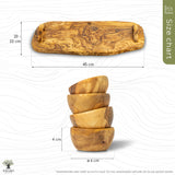 Bundles The Bavarian Brettl  45cm  + The Dipper 4er Set