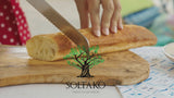 Olivenholz Servierbrett 2er Set 45cm "The Catania Rustic Board"