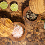 Boîte à sel et à épices avec fermeture magnétique "Salt & Pepper"