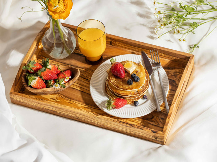 Servierbrett aus Olivenholz