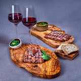 Chopping board with juice groove Set of 2 "Côte d'Azur