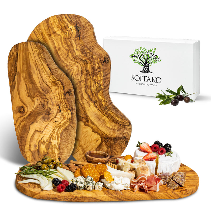 Charcuterie board | Cutting board set of 3 "The Catania rustic board