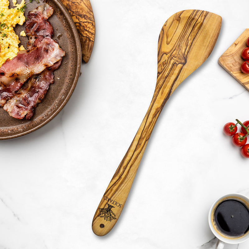 Cuillère de cuisine en bois d'olivier