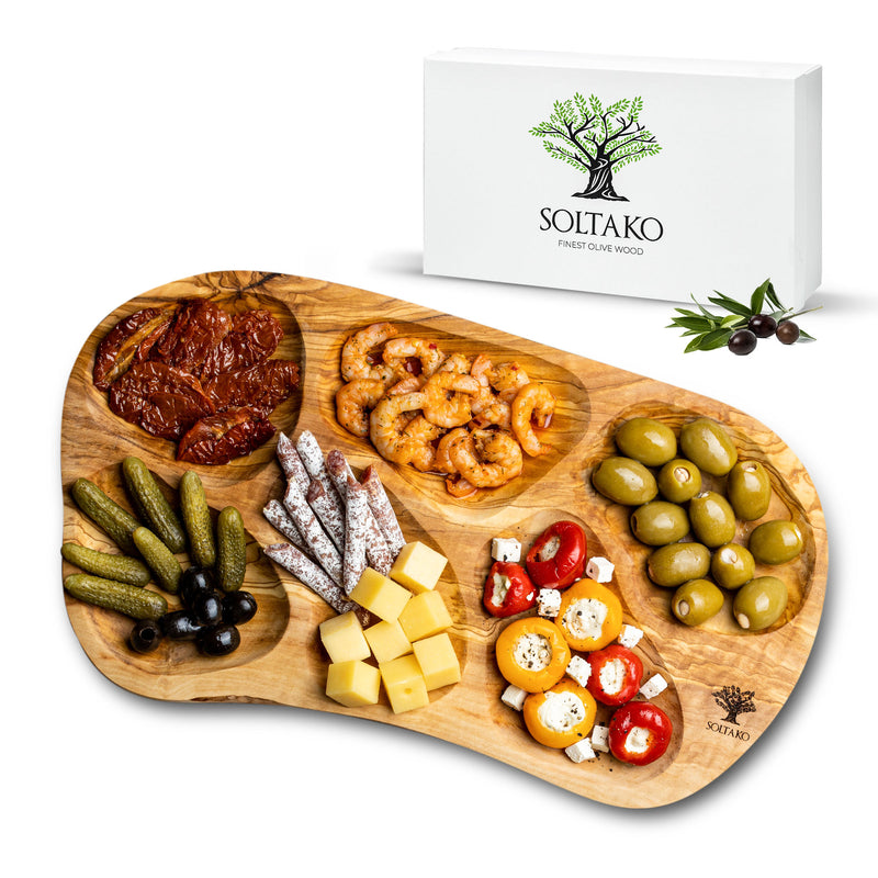 Snack tray | Platter with compartments "La Rustica