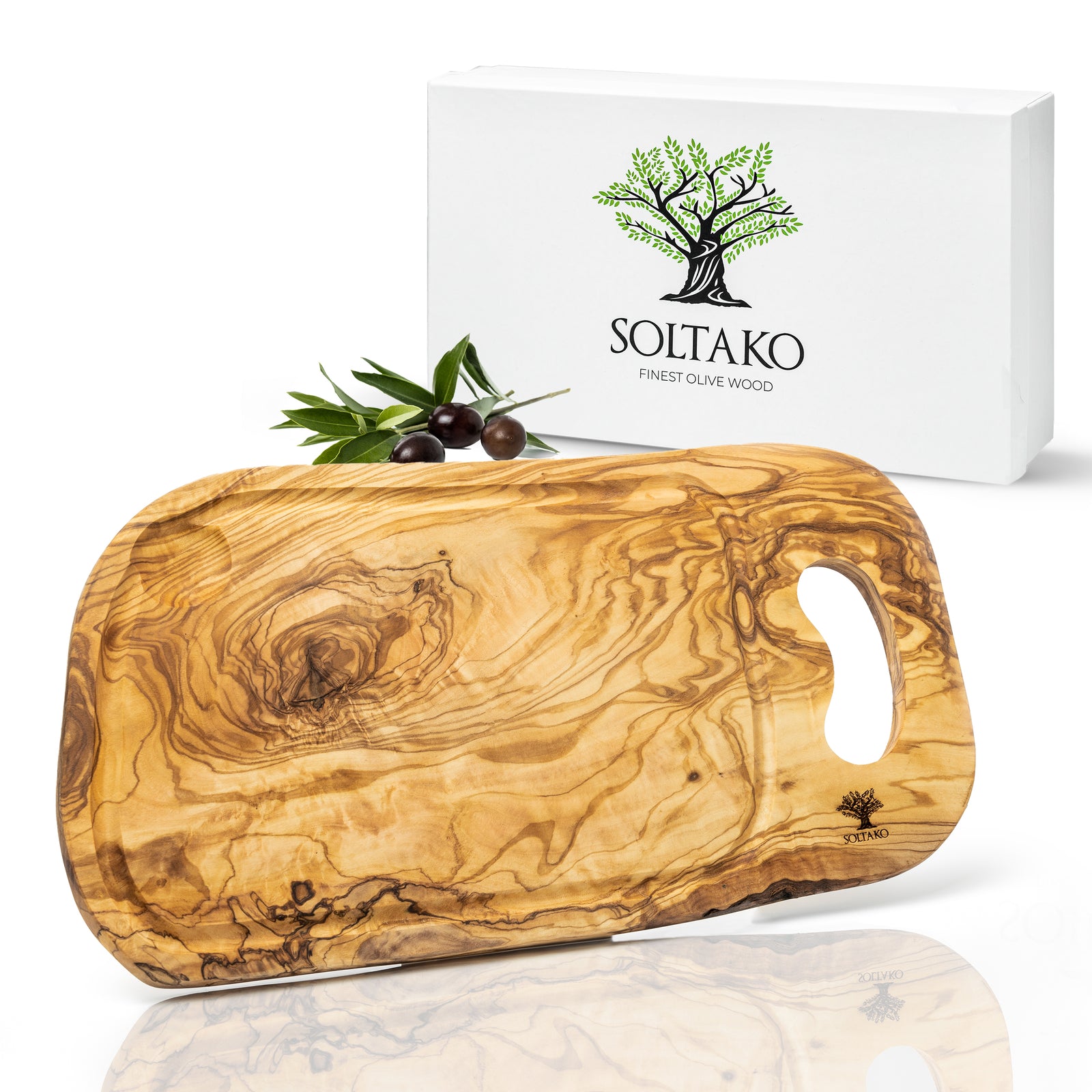 Das Olivenholzbrett Barattolo In Legno D'ulivo A Forma Di Mela Con Coperchio - 10 Cm