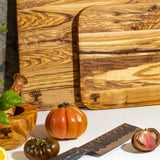 Flat Cutting Board Without Juice Groove "The Wood Master"