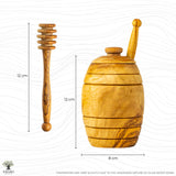 Honey pot with lid and dipper "Honey