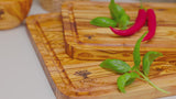 Solid Cutting board with juice Groove "The Wood Master" set of 2