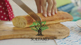 Olivenholz Servierbrett 2er Set 40cm "The Catania Rustic Board"