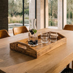 Olive Wood Tray Bonjour