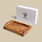 Olive Wood Tray Bonjour