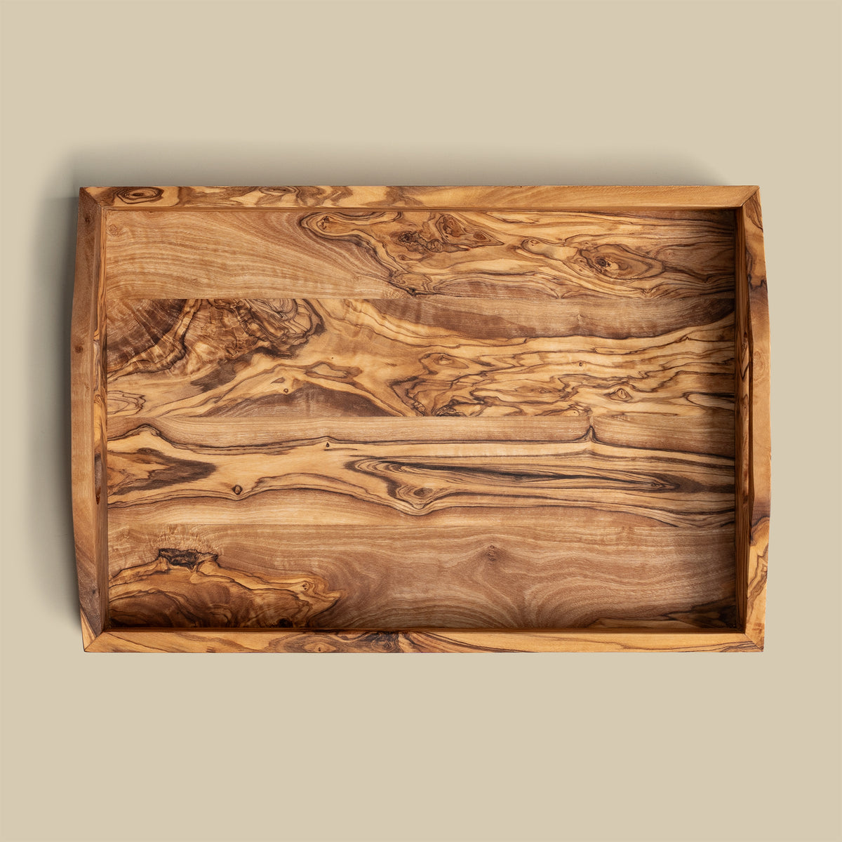 Olive Wood Tray Bonjour