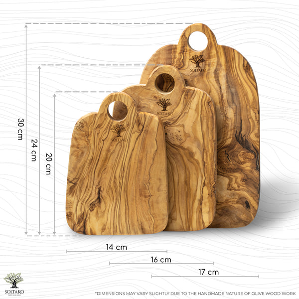 Cutting board | Serving board set of 3 "Tricolore