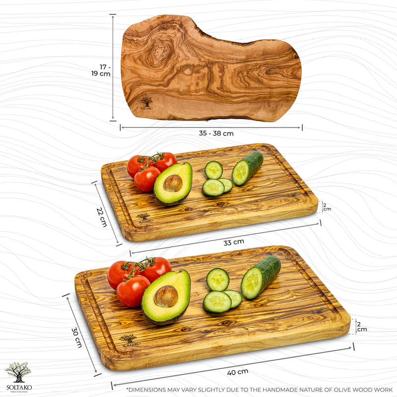 Bundles The Wood master 2er Set + The Catania Rustic Board 35cm