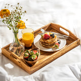 Breakfast tray | Serving platter with handle "Bonjour