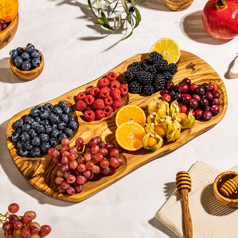 Snack tray | Platter with compartments "La Rustica