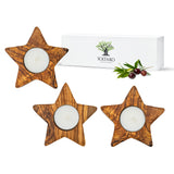 Tea light candle holder "The 3 stars