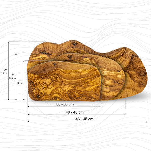 PLATEAU DE FROMAGE RUSTIQUE, SET DE 3 "THE CATANIAN RUSTIC BOARD"